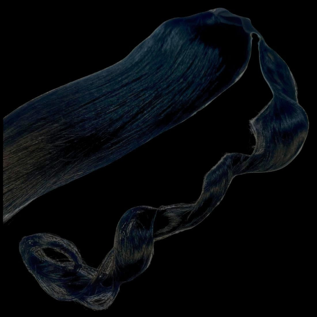 Jet Black 100% Human Hair Ponytail Extension by Private Label