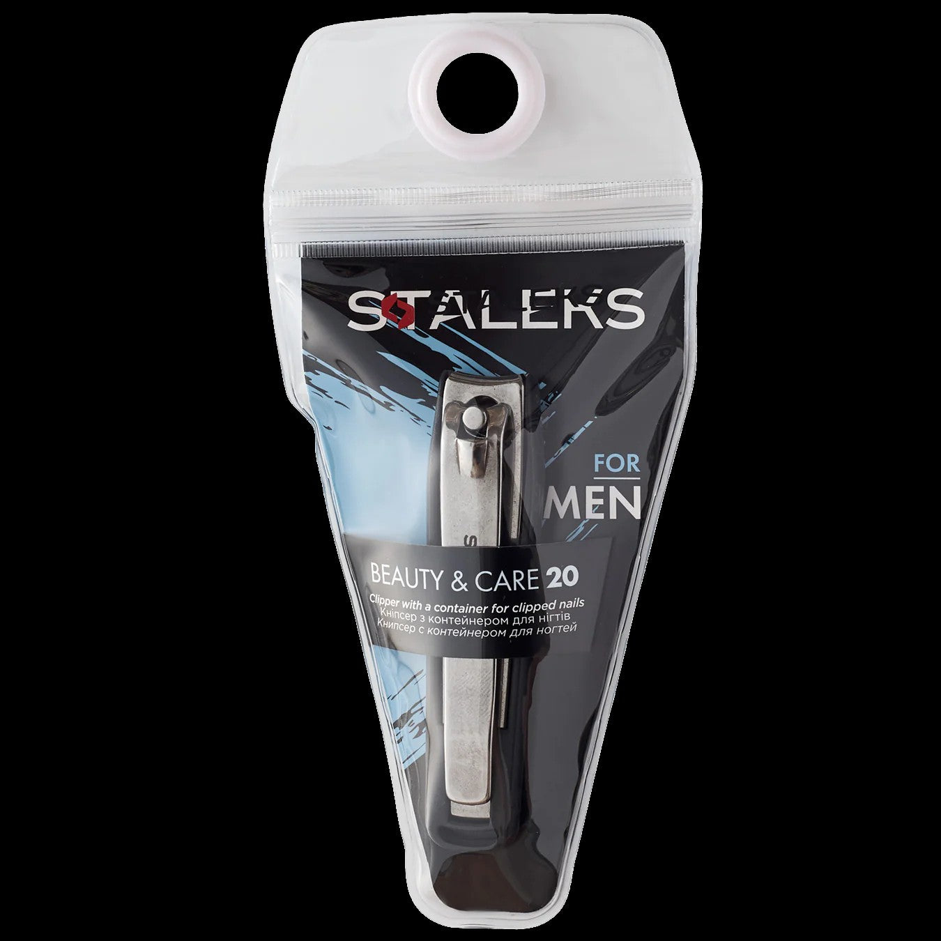STALEKS BEAUTY & CARE 20 NAIL CLIPPER WITH CONTAINER FOR CLIPPED NAILS KBC-20- STALEKS™ by kvadrat store