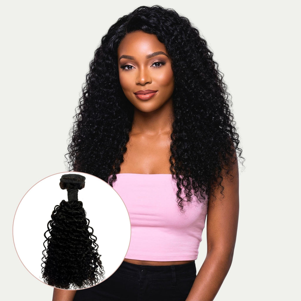 Kinky Curly 100% Human Hair Bundles by Private Label