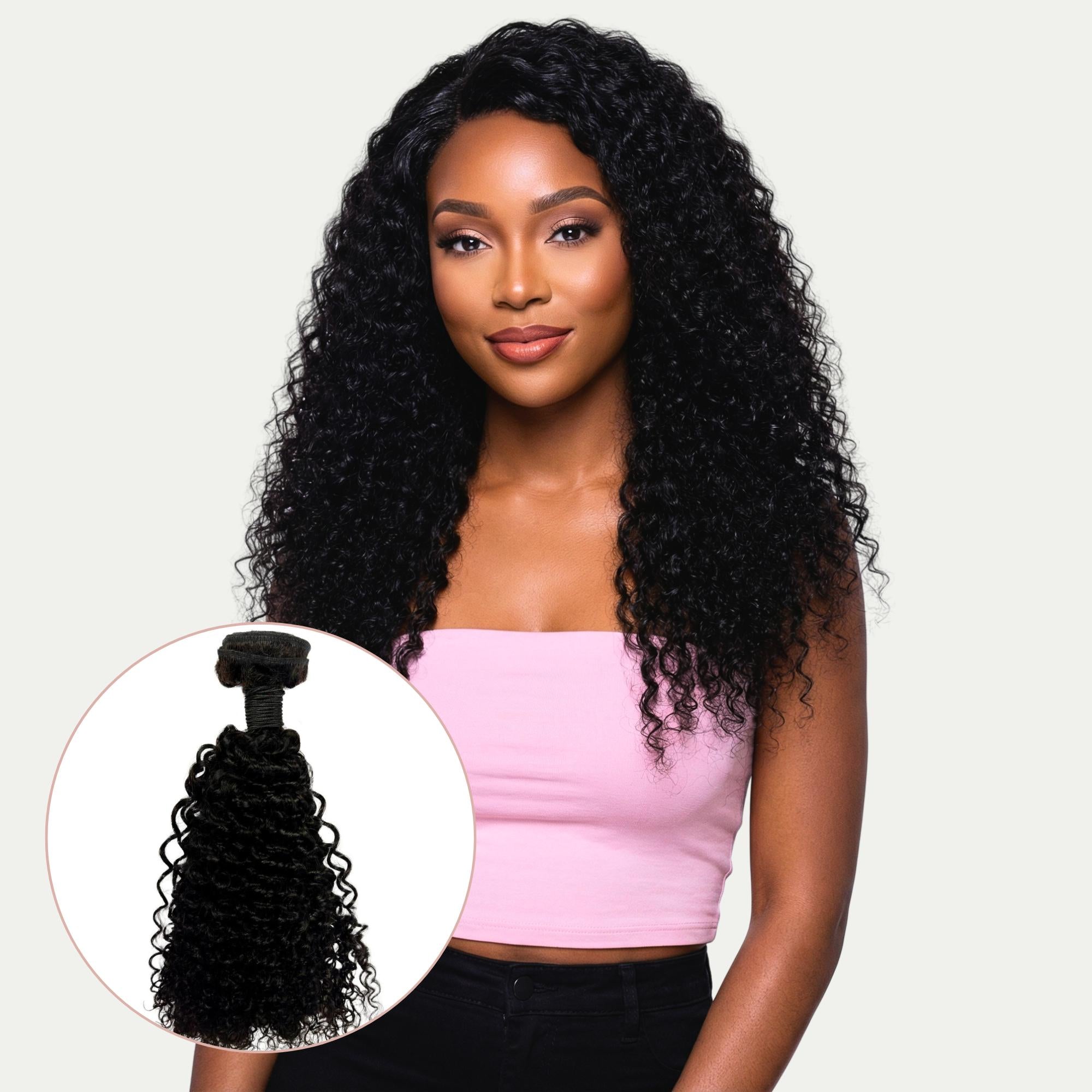 Kinky Curly 100% Human Hair Bundles by Private Label