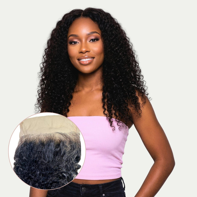 Kinky Curly 4x4 Transparent Lace Human Hair Closure by Private Label