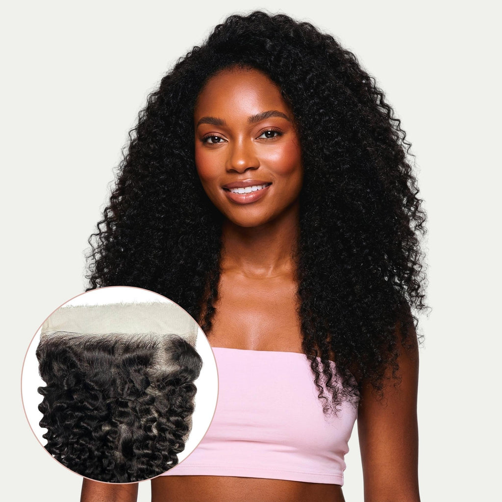 Kinky Curly 6x6 HD Lace Human Hair Closure by Private Label