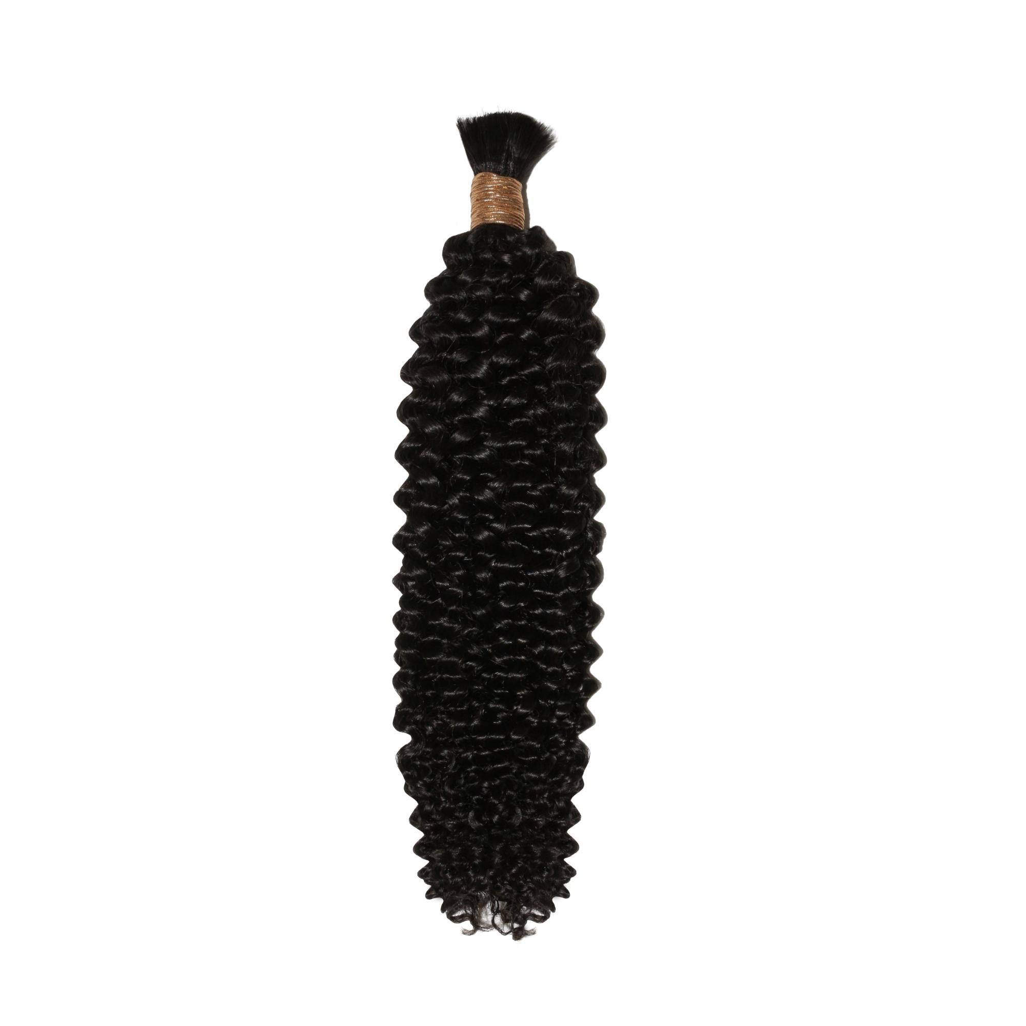 Kinky Curly Bulk 100% Human Braiding Hair by Private Label