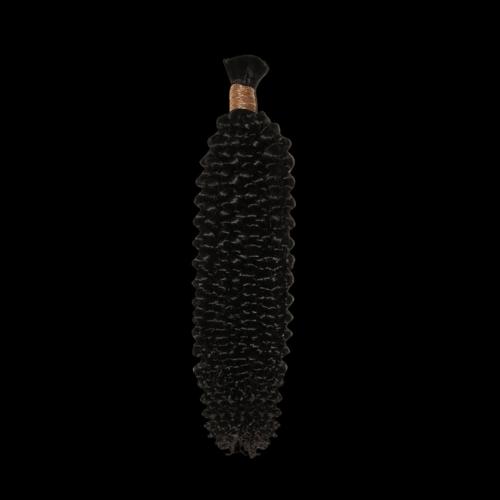 Kinky Curly Bulk 100% Human Braiding Hair by Private Label