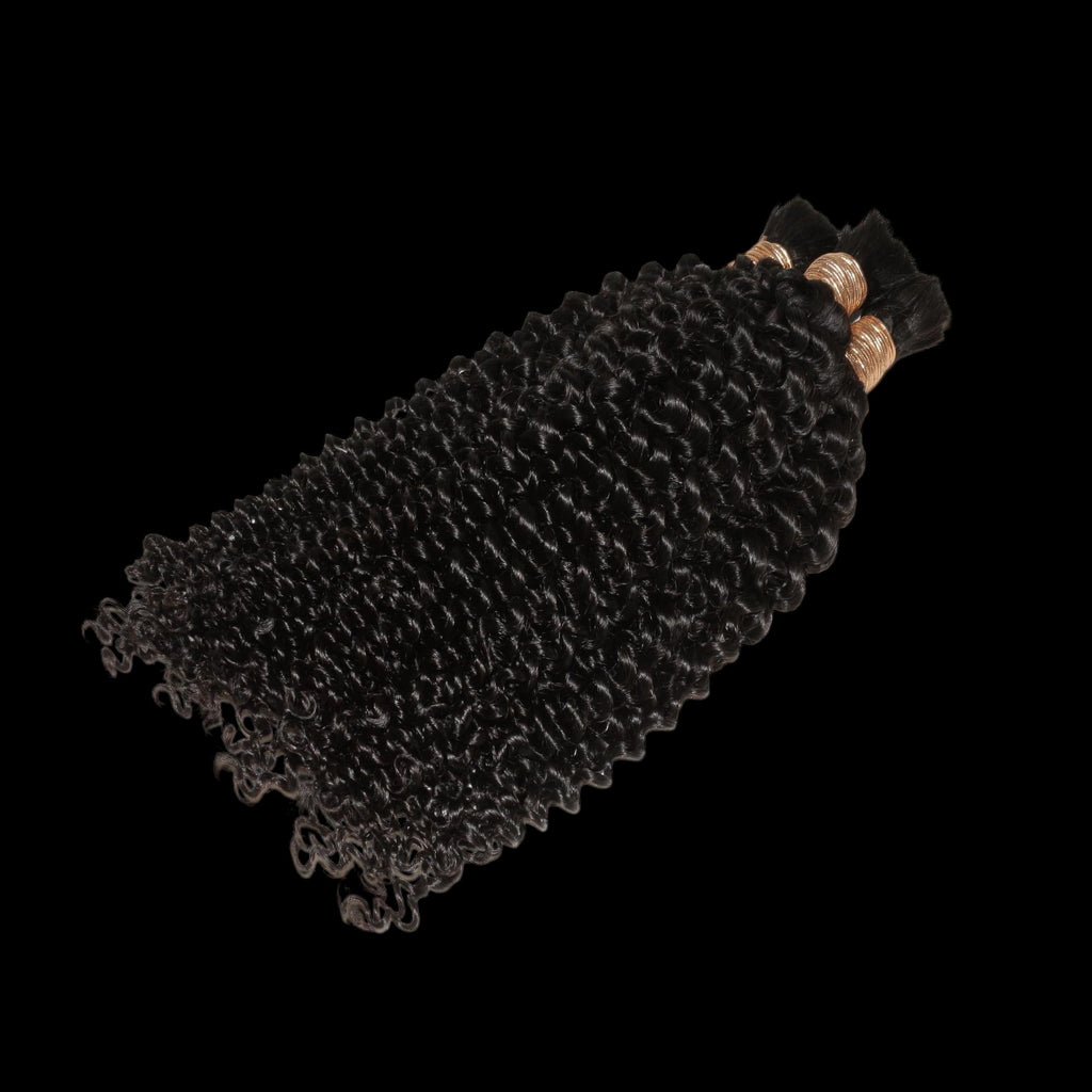 Kinky Curly Bulk 100% Human Braiding Hair by Private Label