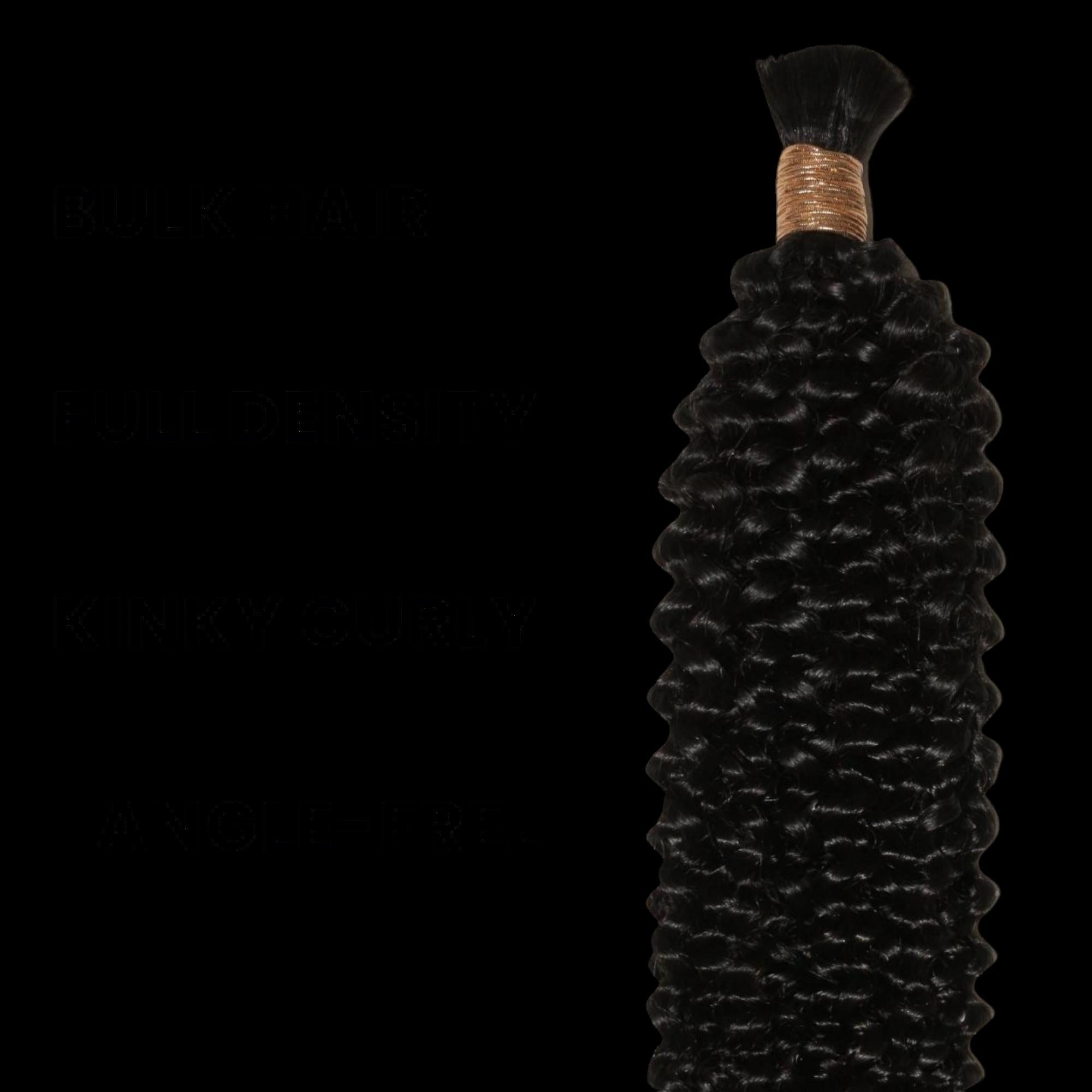 Kinky Curly Bulk 100% Human Braiding Hair by Private Label