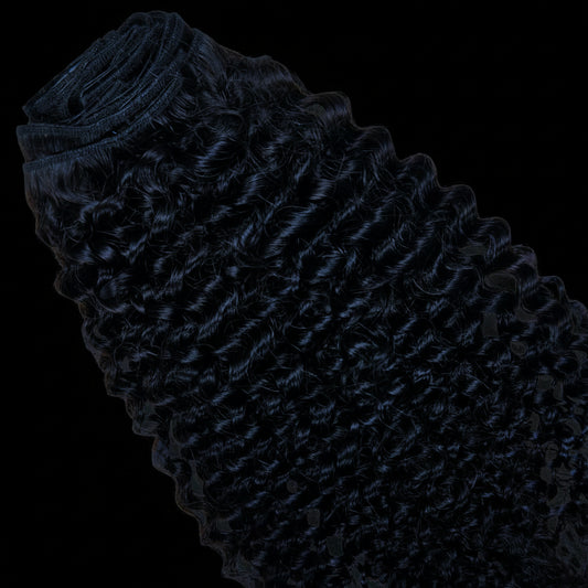 Kinky Curly Clip-In 100% Human Hair Extensions by Private Label