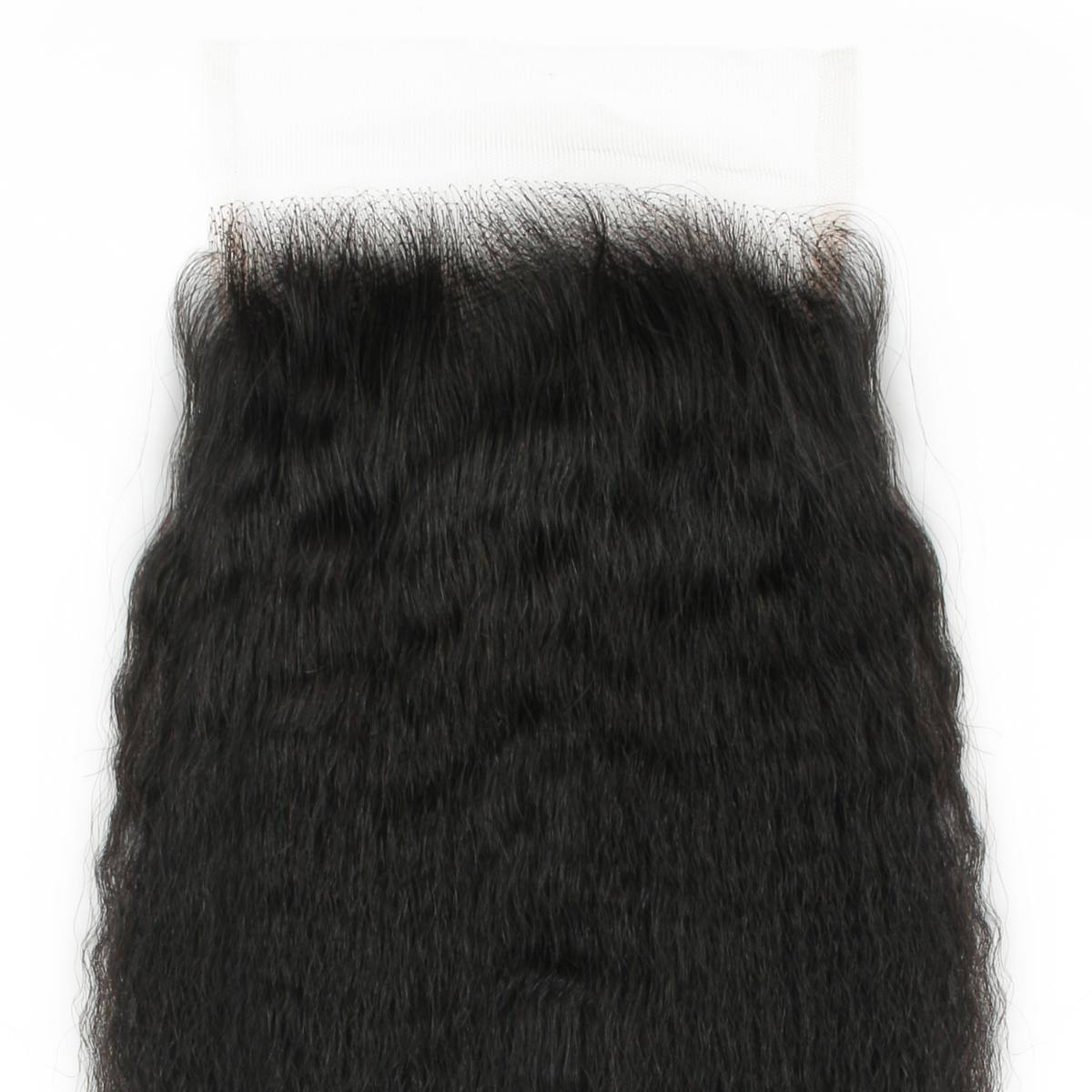 Kinky Straight 5x5 HD Lace Human Hair Closure by Private Label