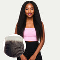 Kinky Straight 6x6 HD Lace Human Hair Closure by Private Label