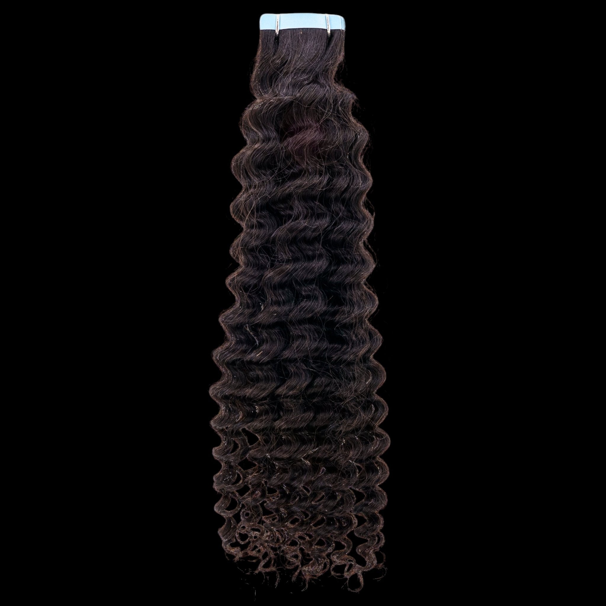 Kinky Curly 100% Human Hair Tape In Extensions by Private Label