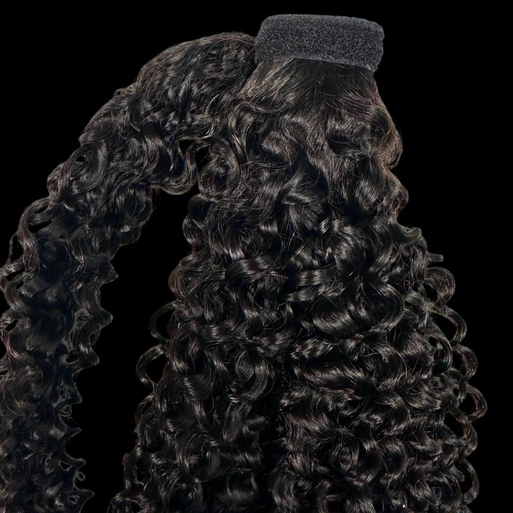 Kinky Curly 100% Human Hair Ponytail Extension by Private Label
