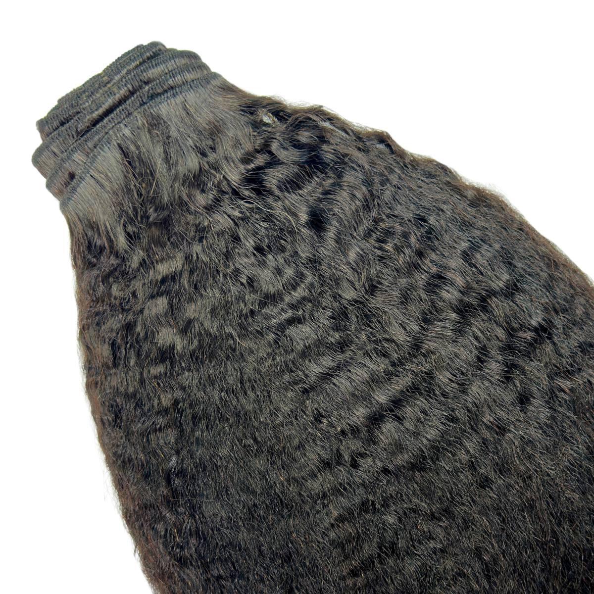 Kinky Straight Clip-In 100% Human Hair Extensions by Private Label