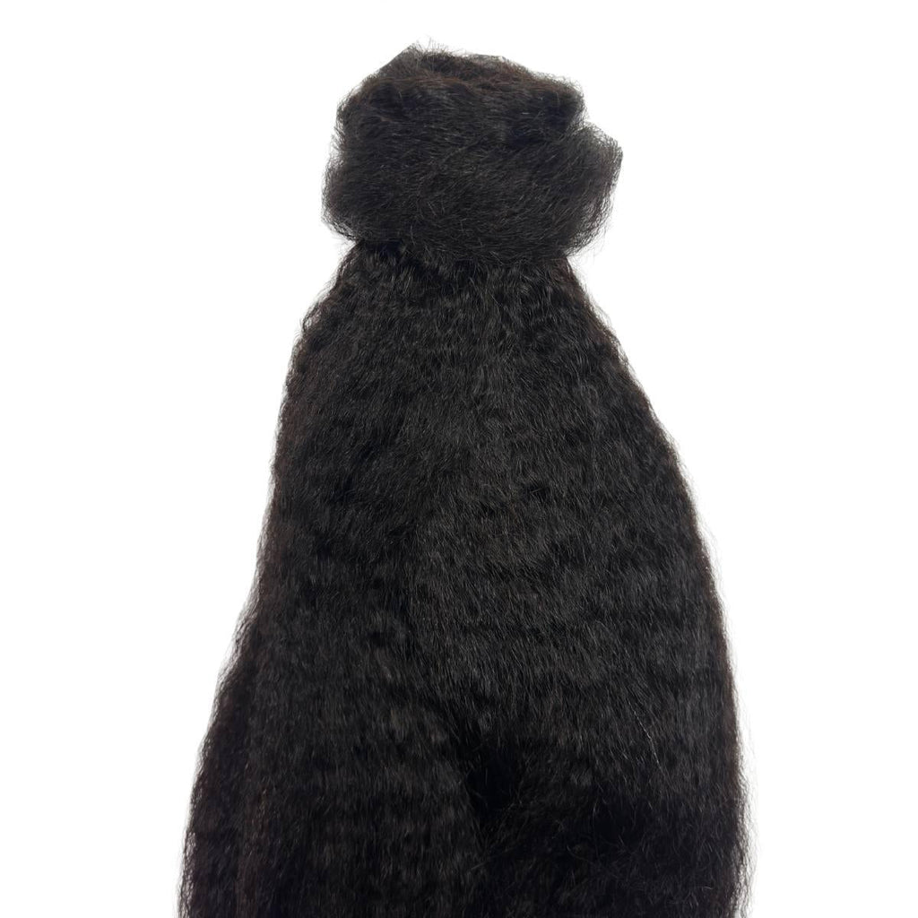 Kinky Straight 100% Human Hair Ponytail Extension by Private Label