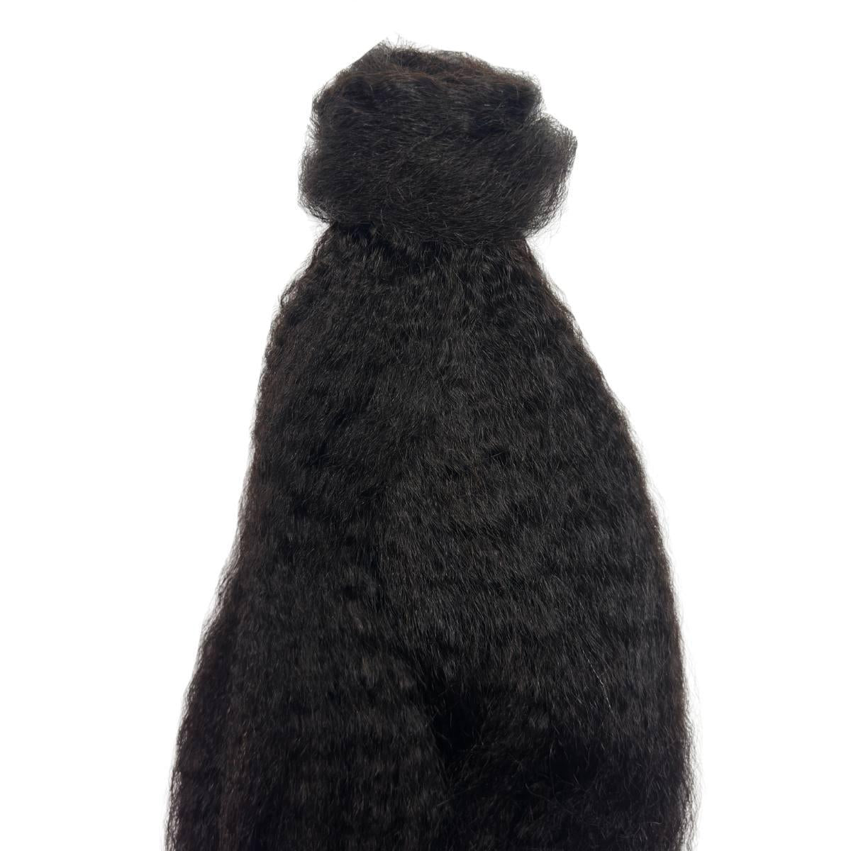 Kinky Straight 100% Human Hair Ponytail Extension by Private Label