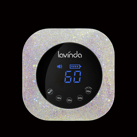 Crown™ Nail Lamp & Wand™ Lite Drill Bundle - Crystal Diamond by Lavinda