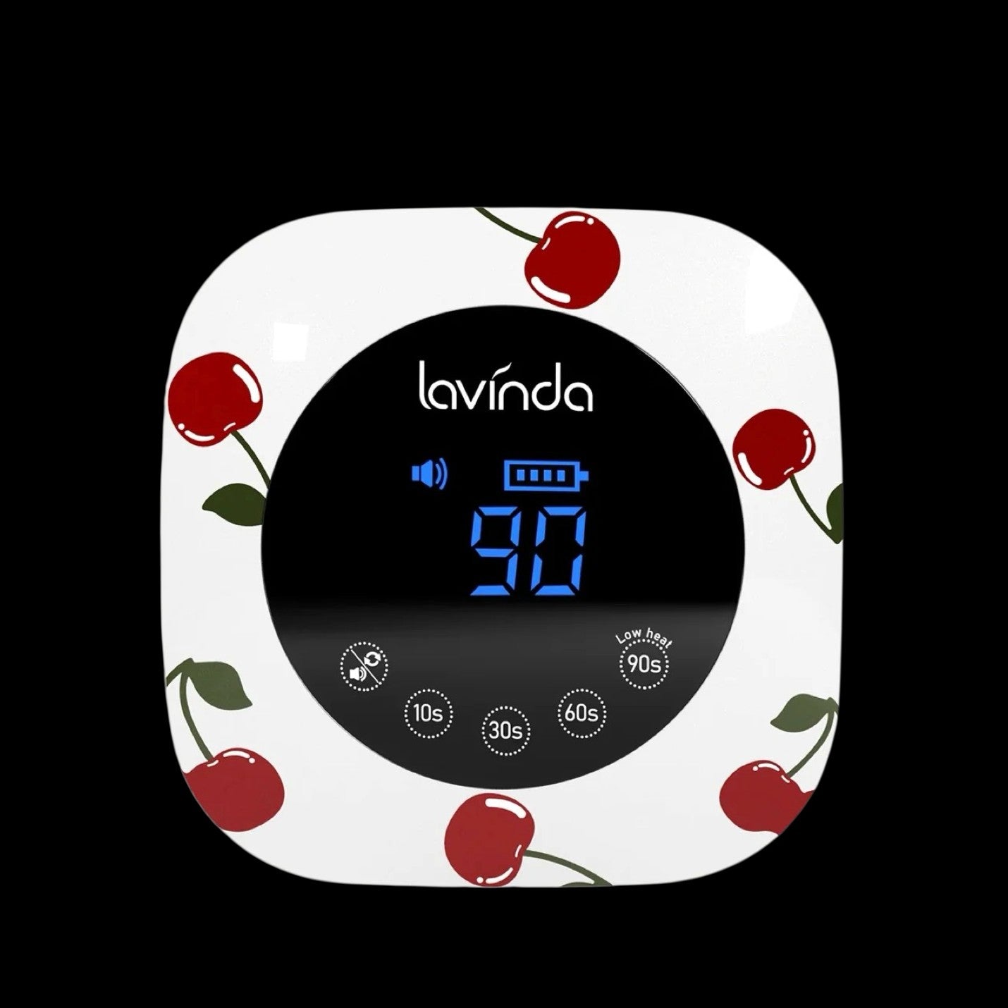 Crown™ Nail Lamp & Wand™ Nail Drill Bundle - Cherry Print by Lavinda