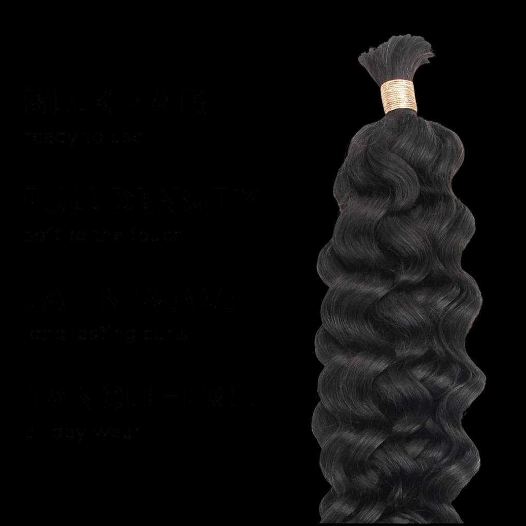 Latin Wave Bulk 100% Human Braiding Hair by Private Label