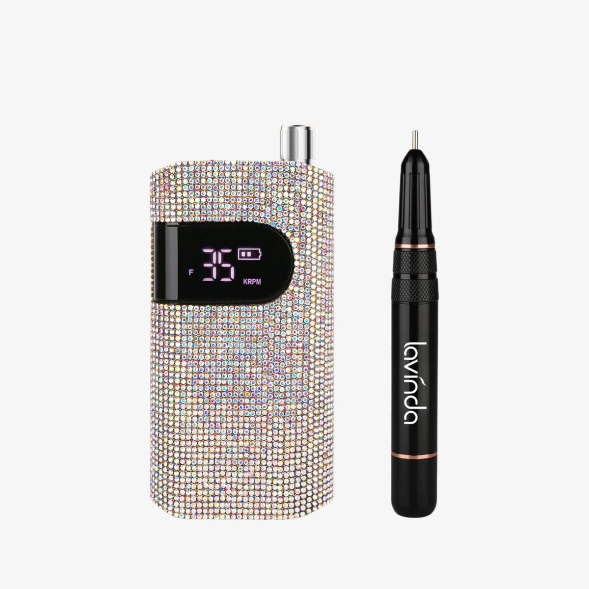 Crown™ Nail Lamp & Wand™ Nail Drill Bundle – Crystal Diamond