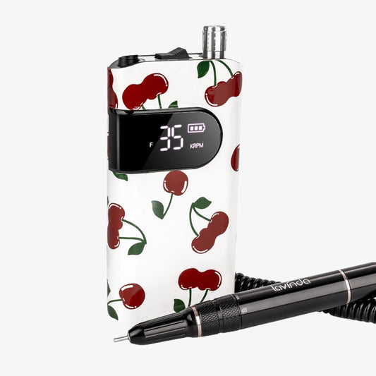 Wand™ Nail Drill - Cherry Print - 35,000 RPM Rechargeable