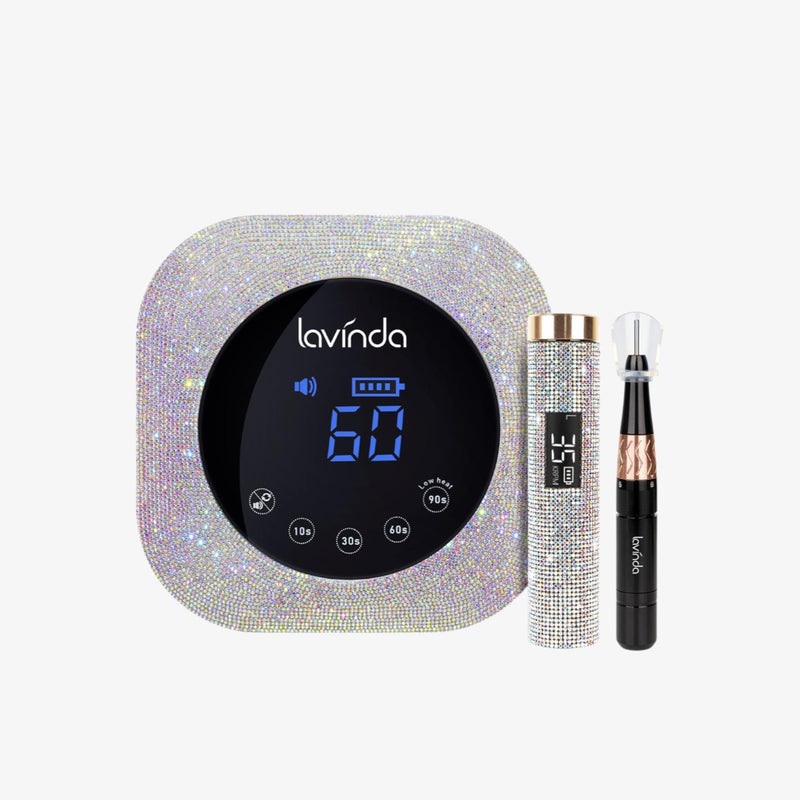 Crown™ Nail Lamp & Wand™ Lite Drill Bundle - Crystal Diamond by Lavinda