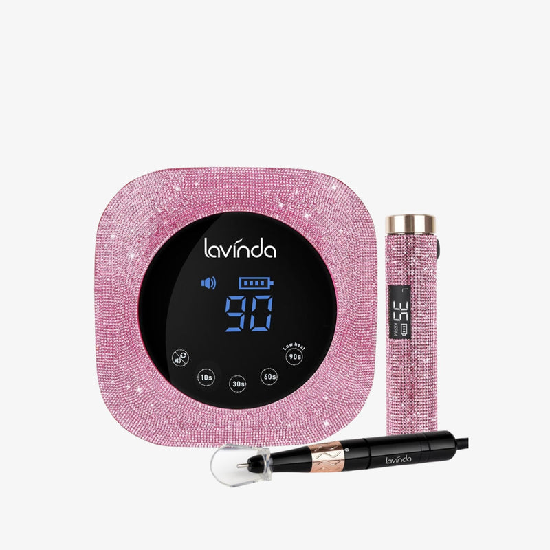 Crown™ Nail Lamp & Wand™ Lite Drill Bundle - Pink Diamond by Lavinda