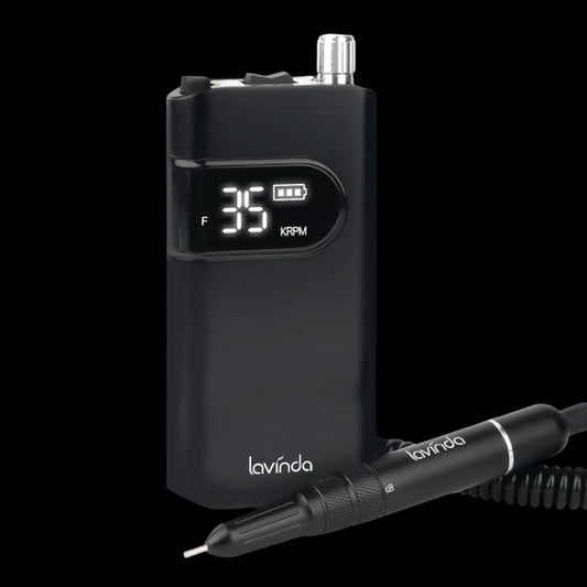 Wand™ Nail Drill - Black - 35,000 RPM Rechargeable by Lavinda