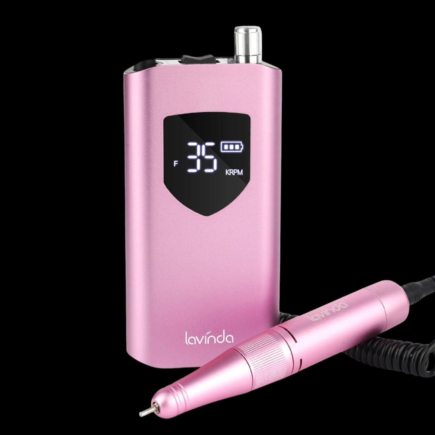 Wand™ Ease Nail Drill - Metallic Pink - 35,000 RPM Rechargeable by Lavinda
