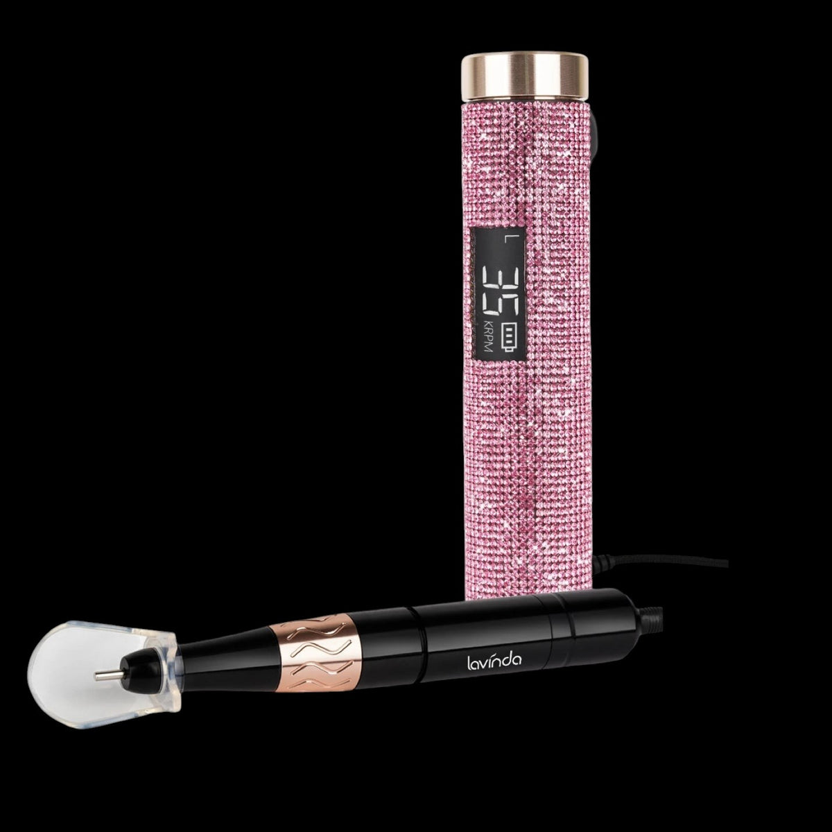 Wand™ Lite Nail Drill - Pink Diamond - 35,000 RPM Rechargeable by Lavinda
