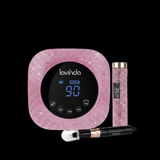 Crown™ Nail Lamp & Wand™ Lite Drill Bundle - Pink Diamond by Lavinda