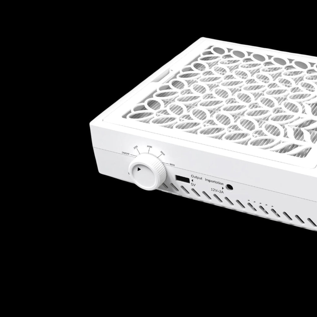 Pure™ Lite Nail Dust Collector - White by Lavinda