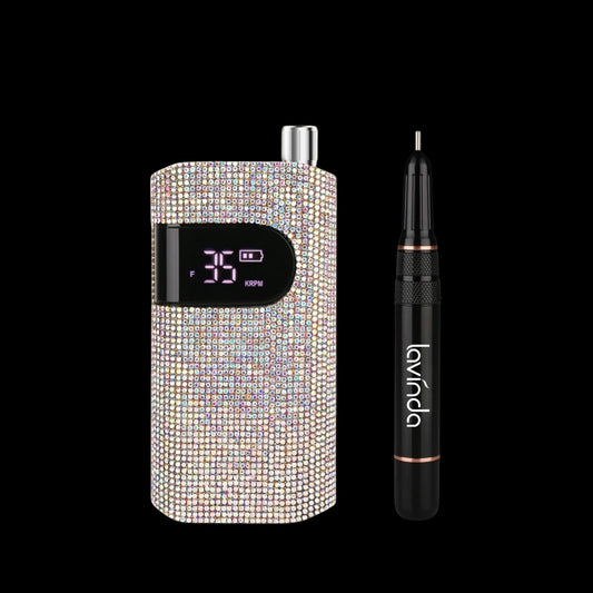 Wand™ Bling Nail Drill - Crystal Diamond - 35,000 RPM Rechargeable by Lavinda