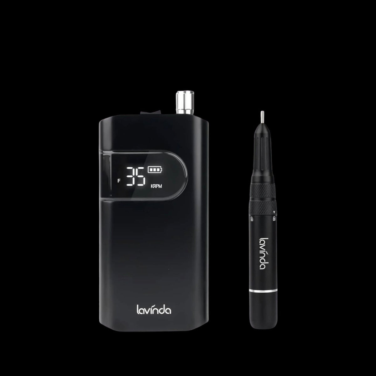 Wand™ Nail Drill - Black - 35,000 RPM Rechargeable by Lavinda