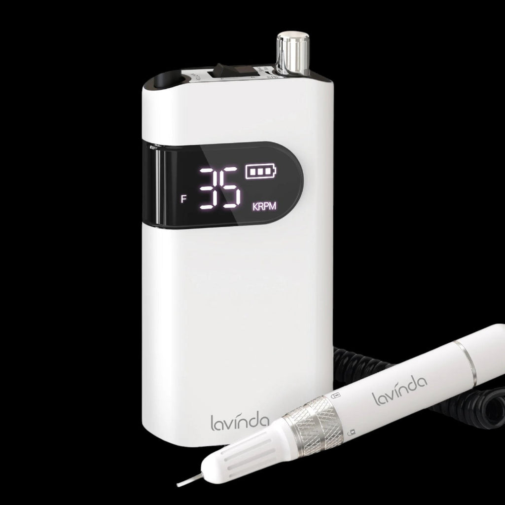 Wand™ Nail Drill - White - 35,000 RPM Rechargeable by Lavinda