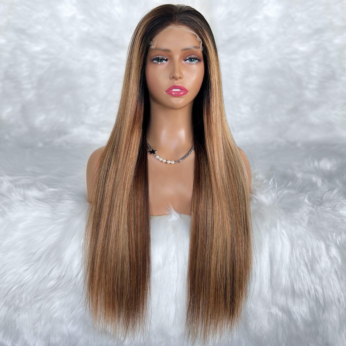 Layla Glueless 5x5 HD Lace Professionally Colored 100% Human Hair Closure Wig by Private Label