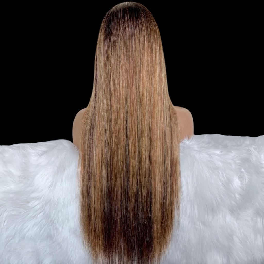 Layla Glueless 5x5 HD Lace Professionally Colored 100% Human Hair Closure Wig by Private Label