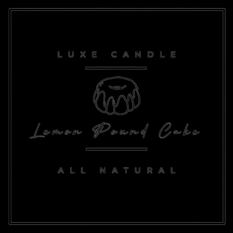 Lemon Pound Cake - Luxe Hand-Poured Natural Coconut Wax Candle by The Good Shaman