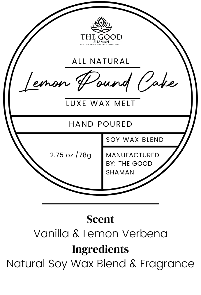 Lemon Pound Cake – Luxe Hand-Poured Natural Soy Wax Melts by The Good Shaman