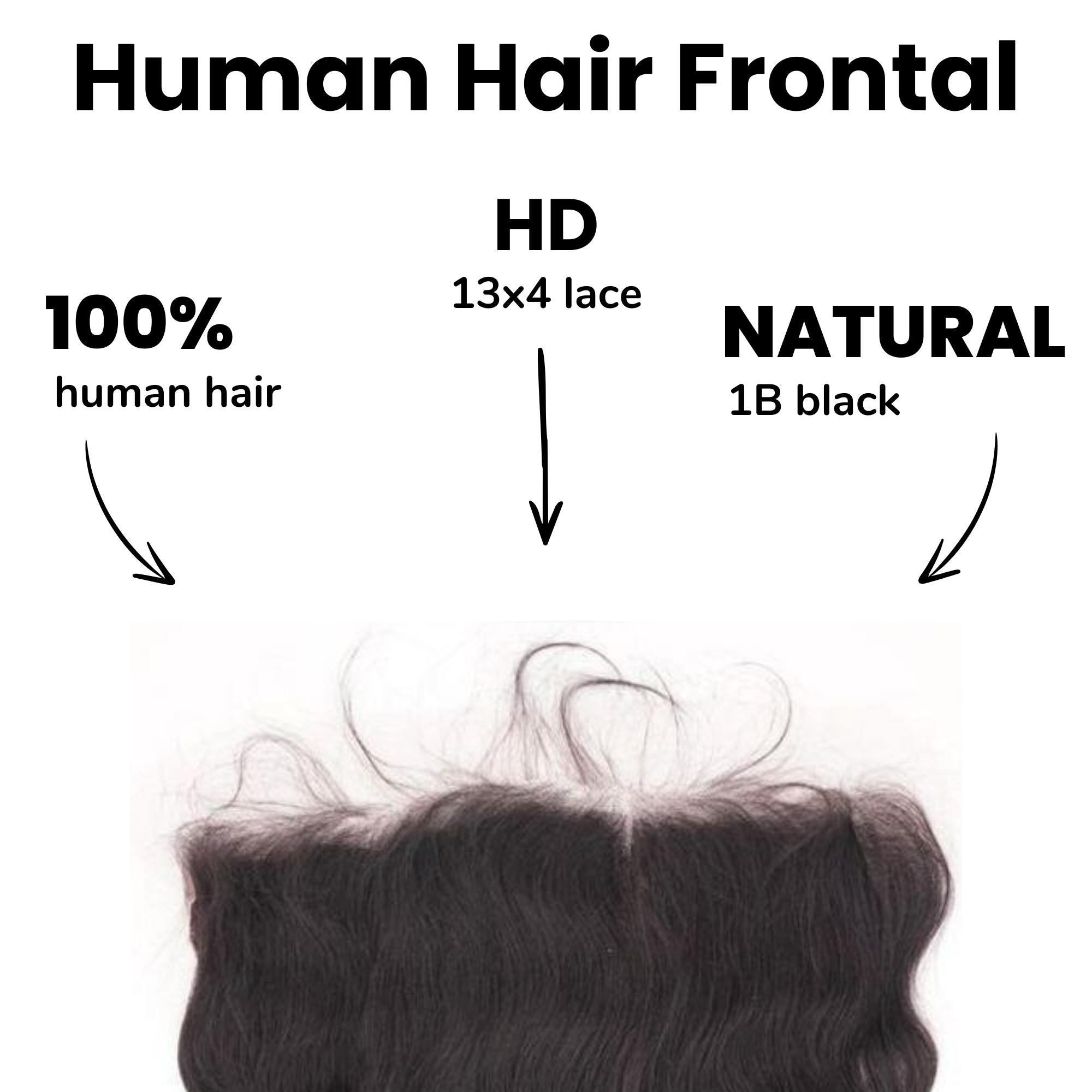 Loose Wave 13x4 HD Lace Human Hair Frontal by Private Label