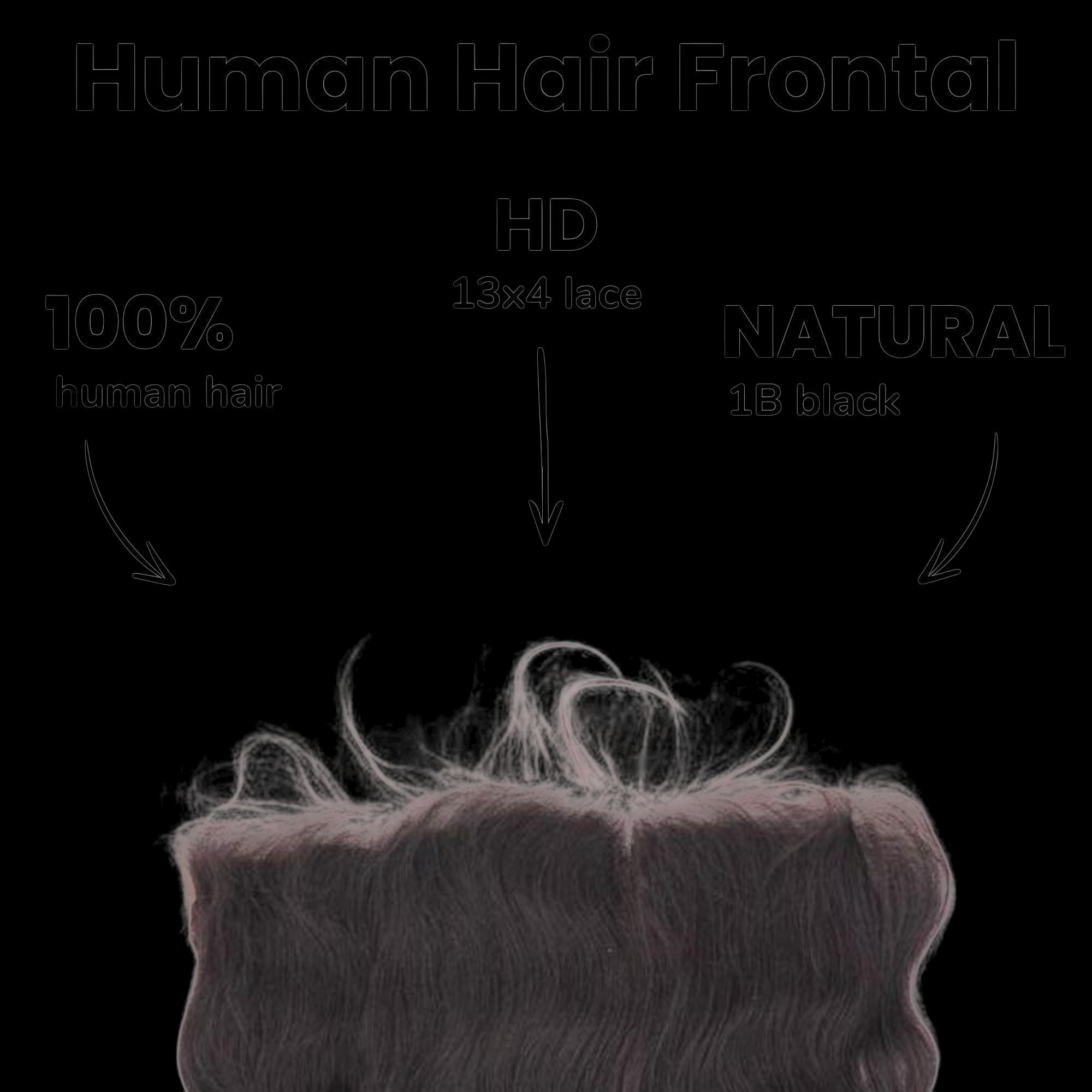 Loose Wave 13x4 HD Lace Human Hair Frontal by Private Label