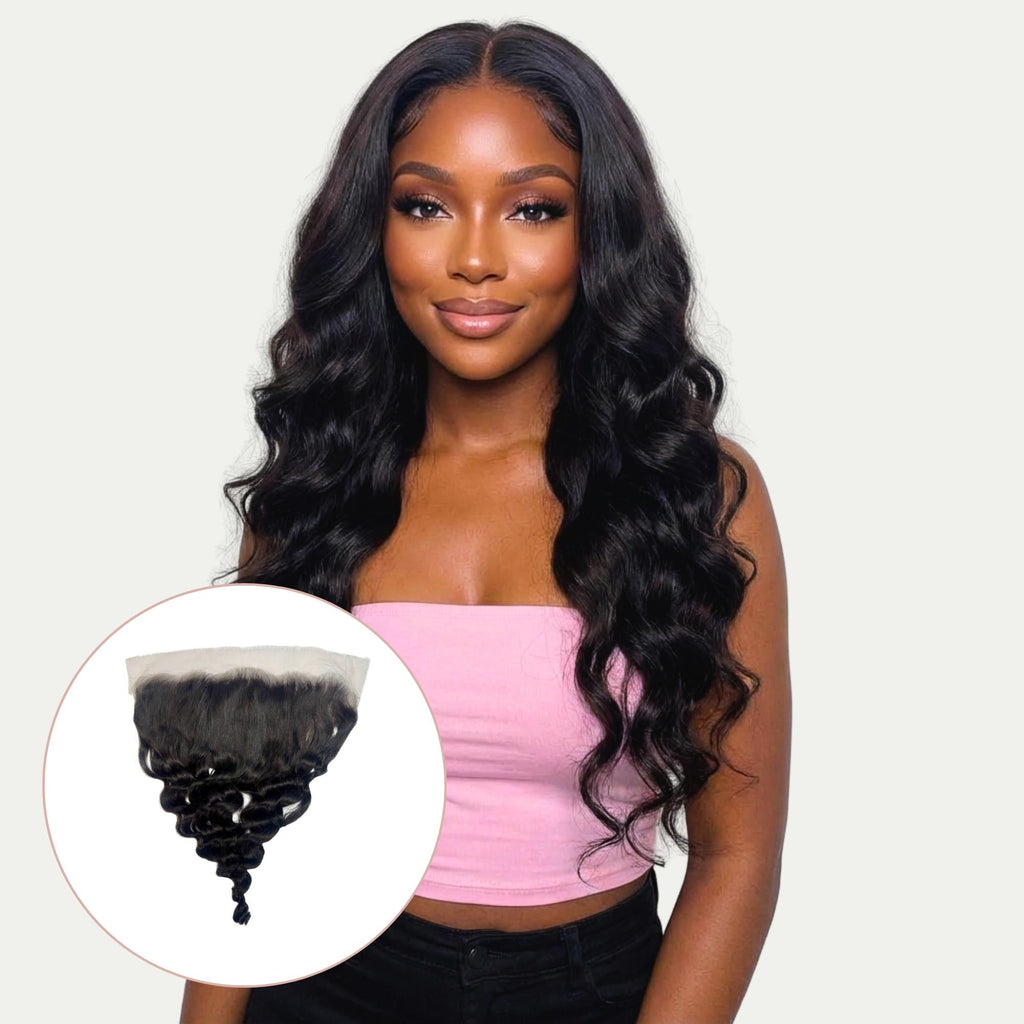 Loose Wave 13x6 HD Lace Human Hair Frontal by Private Label