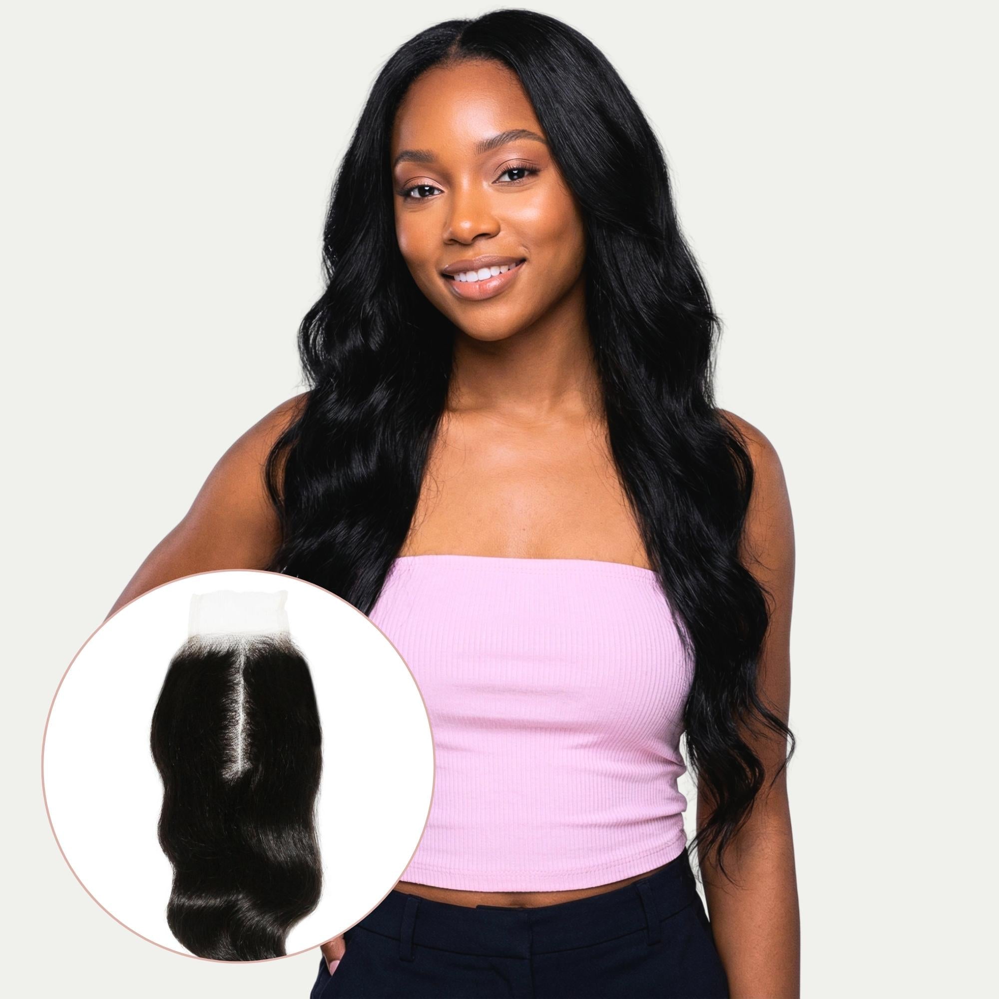 Loose Wave 2x6 Transparent Lace Human Hair Closure by Private Label