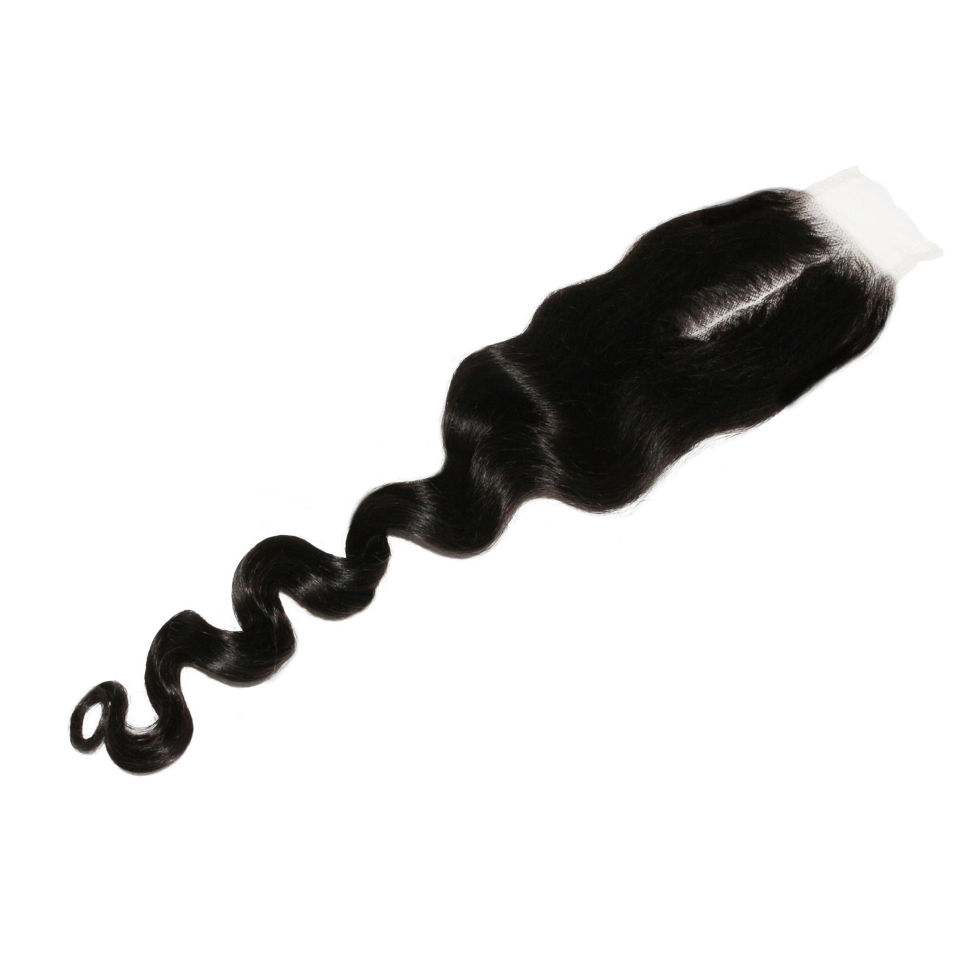 Loose Wave 2x6 Transparent Lace Human Hair Closure by Private Label