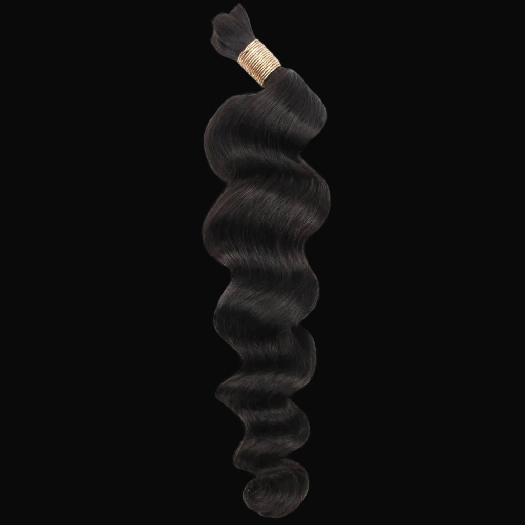 Loose Wave Bulk 100% Human Braiding Hair by Private Label