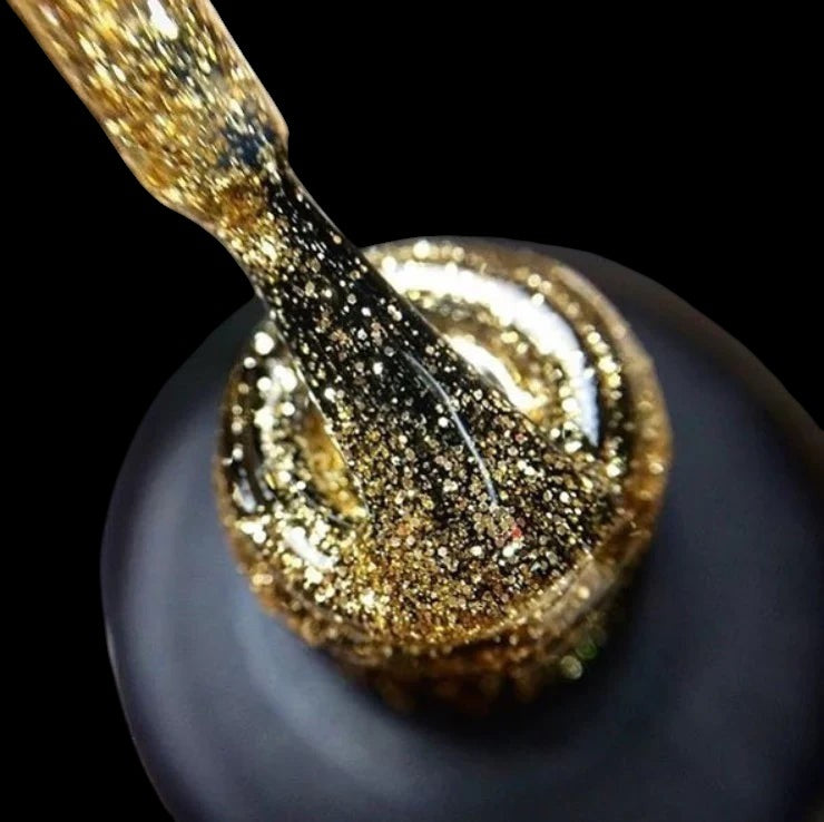 Luxio - Effects Gold Shimmer Top Gel by kvadrat store