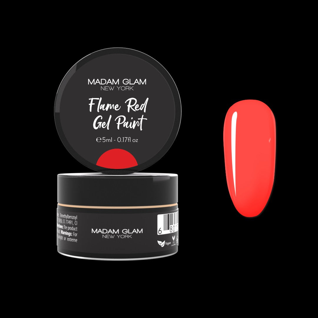 Flame Red Gel Paint by Madam Glam
