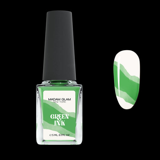 Green Nail Art Ink by Madam Glam