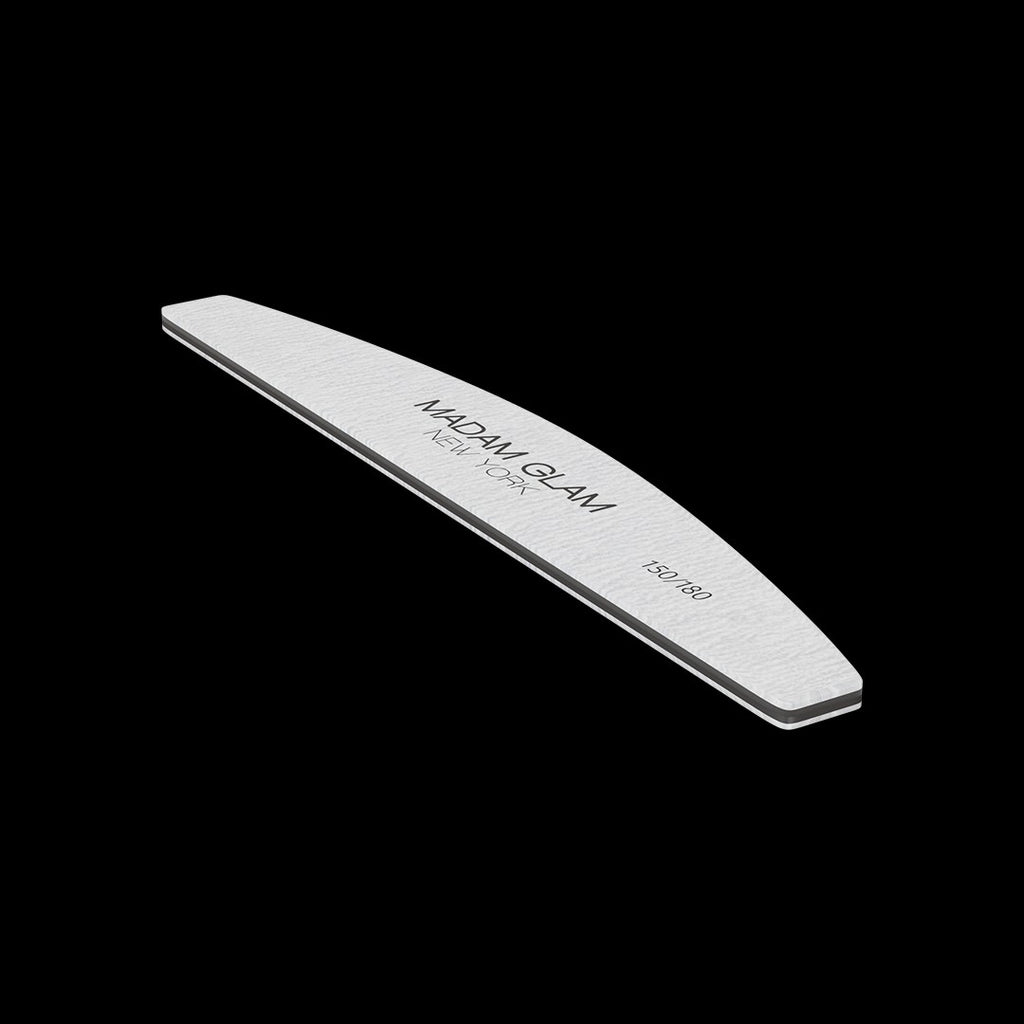 Half Moon Shape 150/180 Grit Nail File by Madam Glam