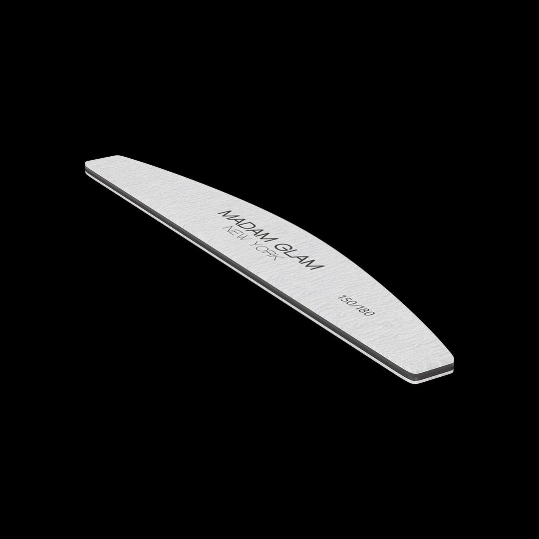 Half Moon Shape 150/180 Grit Nail File by Madam Glam