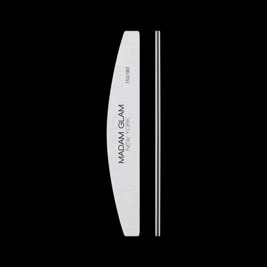 Half Moon Shape 150/180 Grit Nail File by Madam Glam
