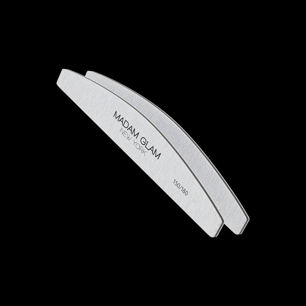 Half Moon Shape 150/180 Grit Nail File by Madam Glam
